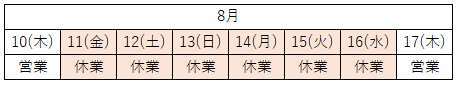 20230721夏季休業01